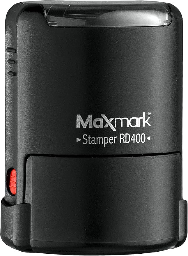 Round Notary Stamp for State of Utah- Self Inking Stamp - Top Brand Unit with Bottom Locking Cover for Longer Lasting Stamp - 5 Year Warranty