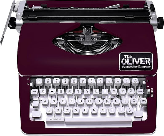 Timeless Manual Typewriter, Burgundy