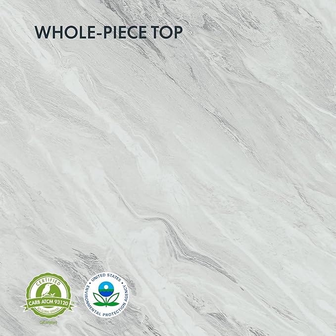 FLEXISPOT E6 Essential 3 Stages Dual Motor Electric Standing Desk 55x28 Inch Whole-Piece Board Height Adjustable Electric Sit Stand Desk(White Frame + Grey Wood Grain Desktop, 2 Packages)