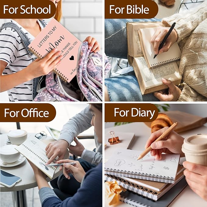 Memorial Gifts for Loss of Mom Grief Notebook Journal, Letters to My Mom in Heaven Journal, Sympathy Notebooks Gifts for Loss of Mom Women, In Loving Memory Sympathy Gifts, 6x8.2In(Pink)