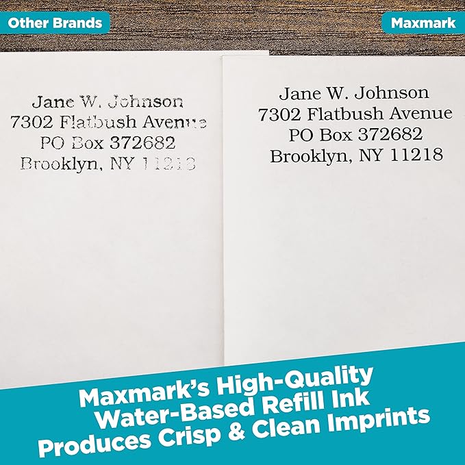 MaxMark Premium Refill Ink for self Inking Stamps and Stamp Pads, Green Color - 4 oz.