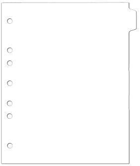 Carstens - Heavy Duty Plastic Ring Binder Dividers, Side Tab, 1/9 Cut, Tab 1 Position, US Letter, White, Case of 50, (2618-20CS) - Ideal Medical Chart Dividers or Index Tabs for 3 Ring Binders