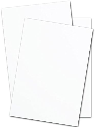 Heavy White Card Stock - 17" x 11" Premium 80 Lb. Cover Super Smooth - Great for Printing (50 Sheets)