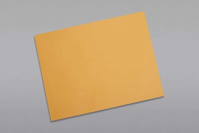 Limited Papers (TM) Booklet Envelopes, (Open Side) Brown Kraft, Gummed Seal, 28 Pound, Heavyweight, For Mailing And More. (500, 9 x 12)