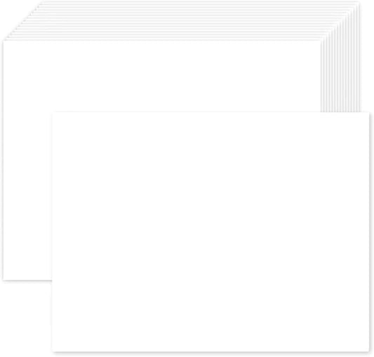 100 Pack White Blank Cardstock 5x7 Thick Paper，Goefun 80lb Flat Cards Stock Printer Paper for Invitations, Postcards, Photos, DIY Card Making