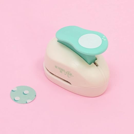 Craftelier - 1 Inch Circle Punch with Lever Press | Shape Hole Puncher for Paper Crafts | Round Hole Punch to Create Scrapbooks, DIY Cards & Journals | Mini Hole Punch for Paper & Cardstock.