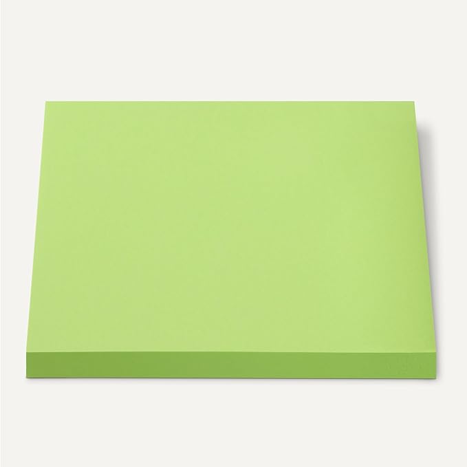 Amazon Basics Square Sticky Plus Notes, Self-Stick Pads, Pack of 24, 3 x 3 inches, Assorted Colors