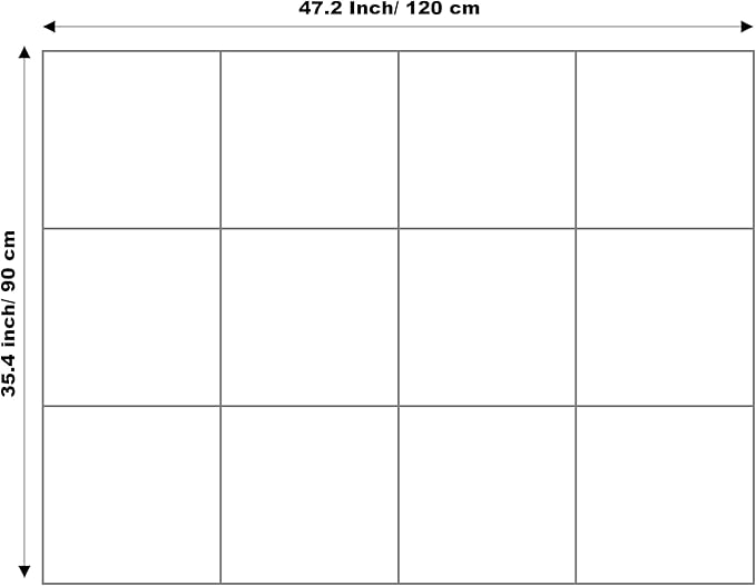 Large Cork Board Alternative - 12-Pack Felt Wall Tiles with Safe Removable Adhesive Tabs, Cork Wall Tiles Bulletin Board Home Office Essentials - Warm White