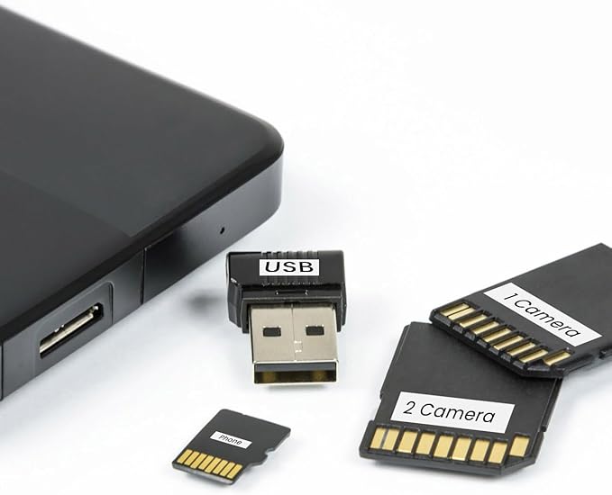 Label KINGDOM TZe-221 TZ Tape 9mm 0.35 Laminated White Replacement for Brother TZe221 9mm Label Tape Black on White 3/8 Inch Compatible with Brother P Touch PT-D210 PT-D220 PT-H110 PT-D400, 4-Pack