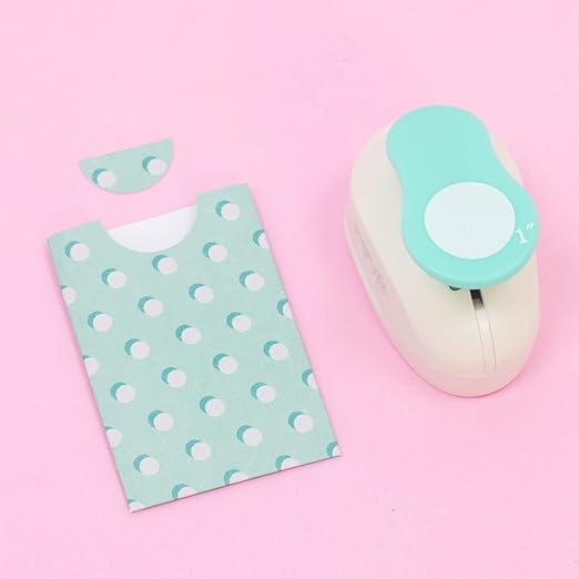 Craftelier - 1 Inch Circle Punch with Lever Press | Shape Hole Puncher for Paper Crafts | Round Hole Punch to Create Scrapbooks, DIY Cards & Journals | Mini Hole Punch for Paper & Cardstock.