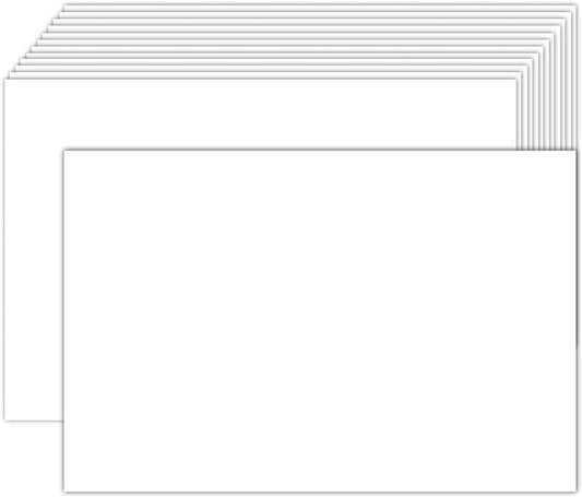 100 Pack White Blank Index Cards 4x6 Thick Paper, Goefun 80lb Heavyweight CardStock Unlined Notecards for Post Cards, Photo Paper, Recipe Cards