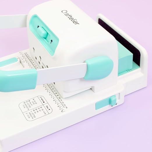 Craftelier - Spiral Binding Machine | Binder Machine for Book Binding | Compatible with 2:1 Spiral Coils and Classic Rings up to 1" | Compact Coil & Wire Book Binder Tool for Paper, Notebooks