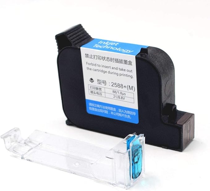 TOAUTO Original Portable Ink Cartridge Quick-Dry Replacement 42ml Ink Cartridge for Handheld Inkjet Printer Coding Machine（Black）