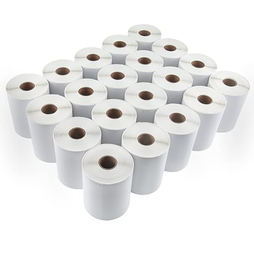 L LIKED 4400 PCS 4x6 Thermal Shipping Labels, 20 Rolls, Compatible with Rollo, Jadens, Nelko, DYMO 4XL 1744907 - Commercial Grade
