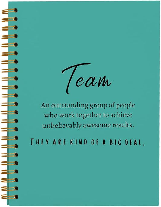 hold fizz Green Meeting Notebook for Work, Employee Appreciation Gifts, Team Gifts for Employees, Journals for Writing, Thank You Gifts for Women Men Leader Boss Manager Mentor Coworkers, 5.5"x8.3"