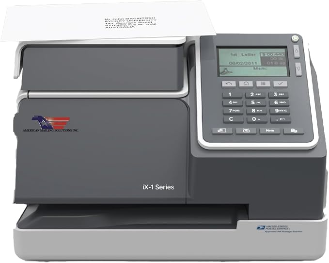 AMERICAN MAILING SOLUTIONS INC. | 2-Pack | Quadient IXINK1 Replacement Ink Cartridge for iX-1 Series Postage Meter