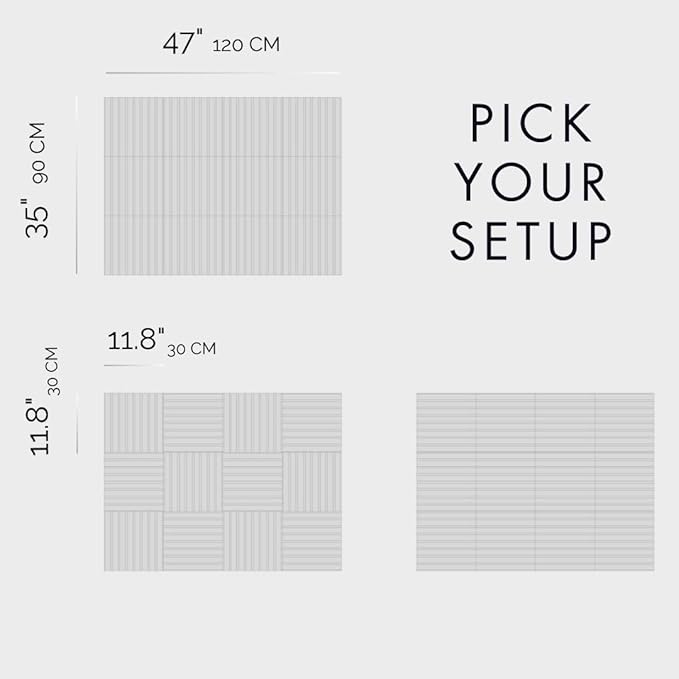 Large Cork Boards for Walls Black Felt Alternative - Slat Wall Paneling, Bulletin Board Tiles for Home Decor, Push Pin Corkboard Organizer for Office or Classroom-12-Pack Panel Kit (Coral)