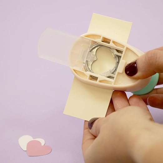 Craftelier - 1 Inch Heart Hole Punch with Lever Press | Hole Puncher for Paper Crafts | Heart Punch for Scrapbooking, DIY Cards & Journals | Hole Puncher for Paper & Cardstock.