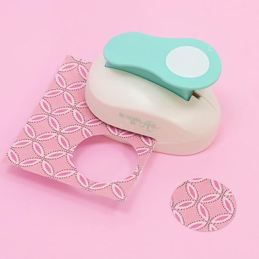 Craftelier - 1,5 Inch Circle Punch with Lever Press | Shape Hole Puncher for Paper Crafts | Round Hole Punch to Create Scrapbooks, DIY Cards & Journals | Mini Hole Punch for Paper & Cardstock.