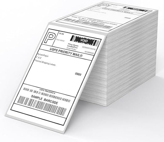 Direct Thermal Label-Shipping Label 4x6-NefLaca Thermal Printer Sticker 4"x6",Compatible with Rollo,Nelko,Zebra. MUNBYN Printer(Pack of 1000 Labels)