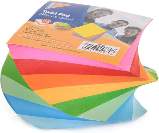 Mintra Office Memo Pads (1pk, Twirl Pad - Bright)