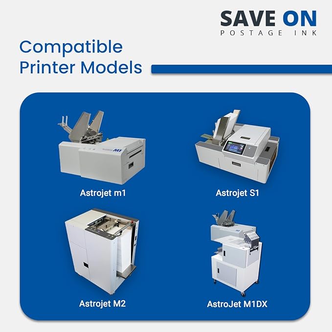 Save On Postage Ink, Memjet Ink Cartridge Compatible Astro 123-2412 | Memjet Ink Compatible HI-Cap Black 250ml Ink Tank for AstroJet M1 M2 S1 and M1DX