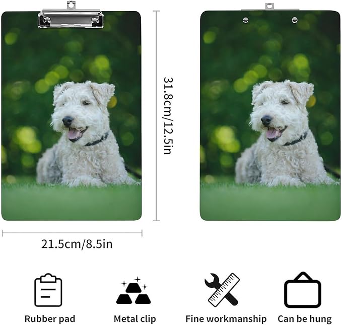 Personalized Double-Sided Custom Clipboard - Add Your Photo, Text - Simple Fashion Clipboard for Paper Documents, Notebooks, Magazines, Photos, Stamps