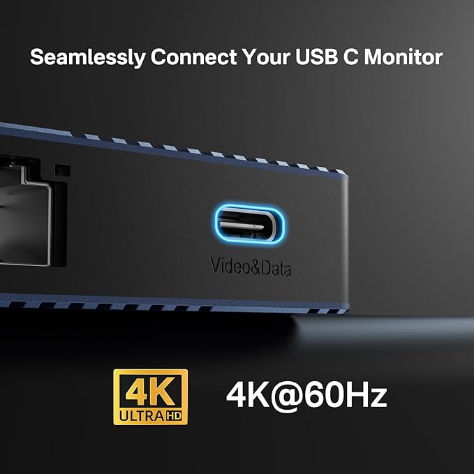 USB C Hub Docking Station Dual Monitor 2 HDMI 4K@60HZ,14 in 1 Laptop Docking Station 3 Monitor with 10Gbps(USB-c Video+Data,3*USB C,USB A) Ethernet,PD 100W,SD/TF,3.5mm Audio for Dell/HP/Lenovo