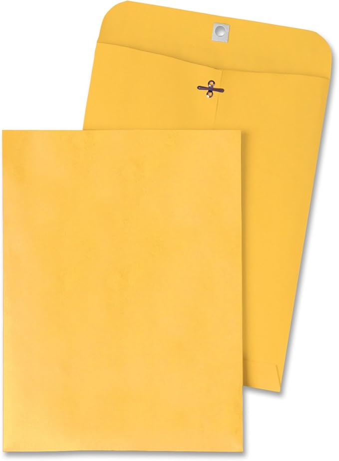 Quality Park Clasp Envelopes, 4.625 x 6.75 - Inches, Brown Kraft, Box of 100 (37825)