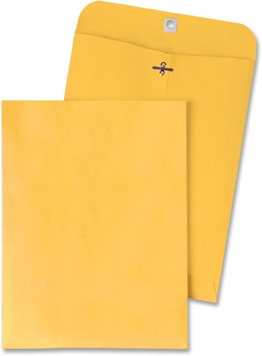 Quality Park Clasp Envelopes, 4.625 x 6.75 - Inches, Brown Kraft, Box of 100 (37825)