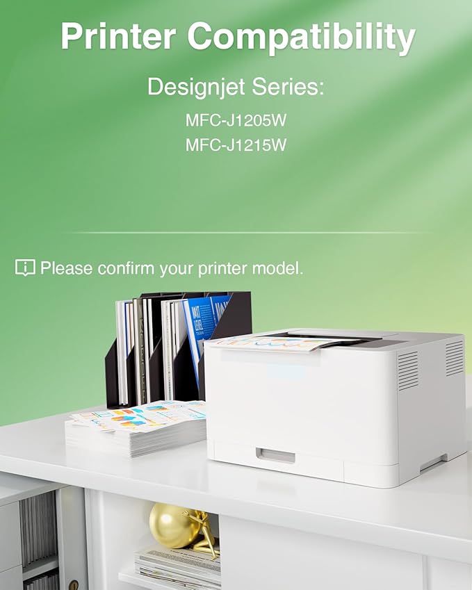 4Pack LC404 Ink Cartridges for Brother Printer MFC-J1205W Replacement for Brother LC 404 LC-404 Ink Cartridges for MFC-J1205W MFC-J1215W Printer(Black Cyan Magenta Yellow)