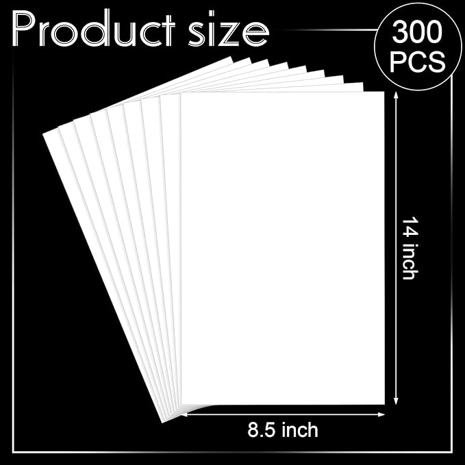 Mepase 300 Sheets Cardstock Paper 8.5 x 14 White Paper, 65lb Card Stock Printer Legal Cardstock for Invitations, Menus, Wedding, DIY Cards