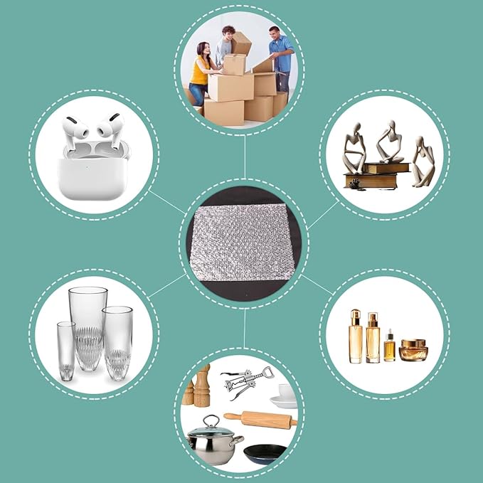 XYH 100 Pcs Bubble Pouches,8''x10'' Bubble Bag for Packing, Which is Anti-Impact Come with Exquisite Sealing Label Storage Packing and Moving.