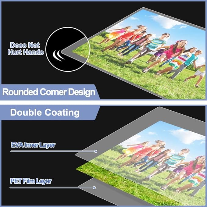 Laminating Sheets, PANDRI 600 Pack Thermal Laminator Pouches Holds 8.5 x 11 Inch, 3 Mil Clear Laminator Paper 9 x 11.5 Inch, Letter Size