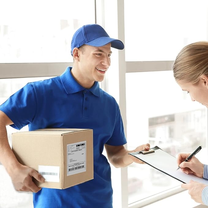 MFLABEL® 20 Rolls of 450 Labels 4x6 Direct Thermal Mailing Shipping Labels for Zebra 2844 ZP-450 ZP-500 ZP-505