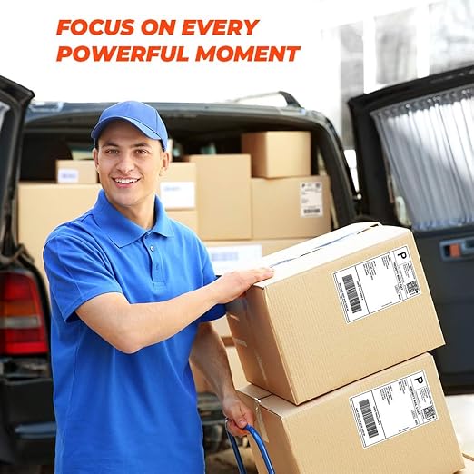 MUNBYN Thermal Direct Shipping Labels, 4x6 Labels for Thermal Printer, 500 Sheets/1 Rolls, Commercial Grade