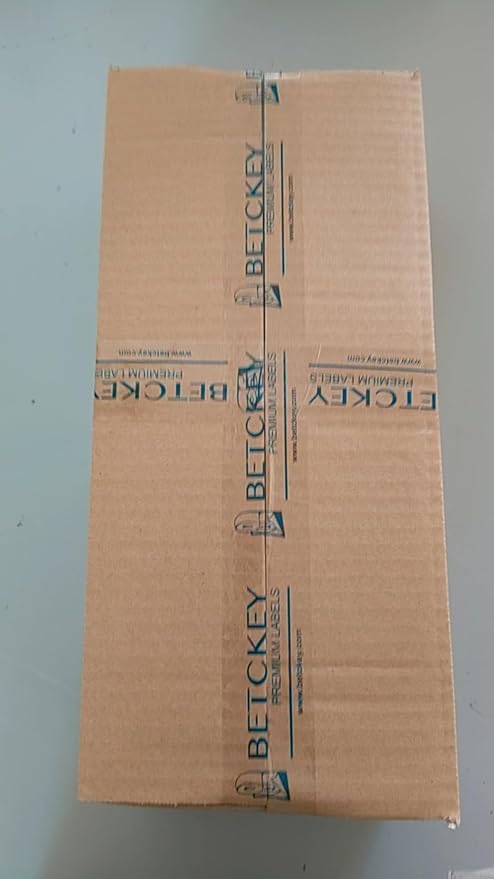 BETCKEY - Compatible Shipping Labels Replacement for Brother DK-1241 (4" x 6"), Use with Brother QL Label Printers [10 Rolls + 2 Reusable Cartridges]