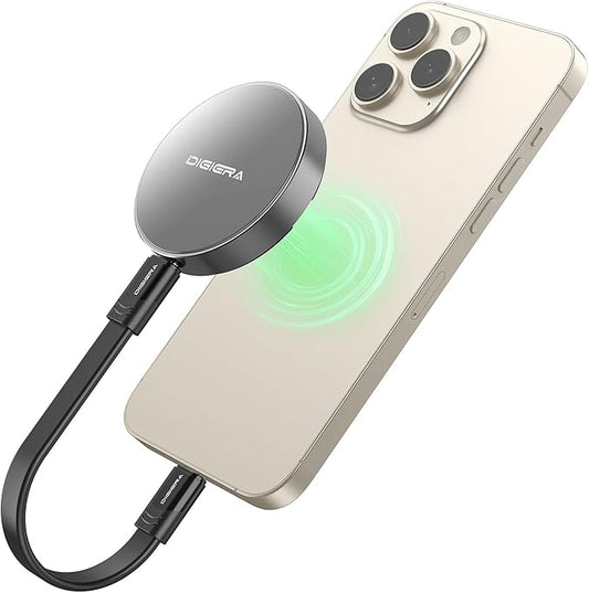 1TB Magnetic Portable SSD, External Solid State Drives with USB-C 3.2 Gen 2x2, Speed Up to 2000MB/s, Compact & Durable, Compatible with iPhone 15/16 Series and Other USB-C Devices, Grey