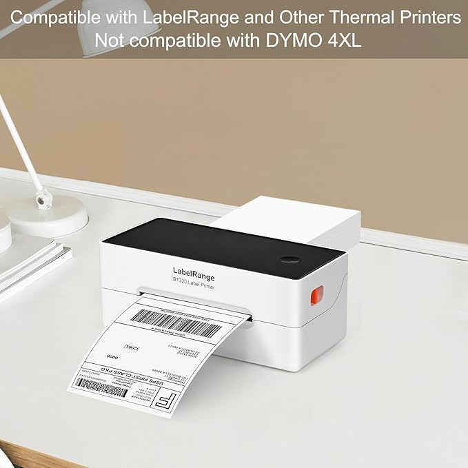 4x6 Thermal Labels, Commercial Grade Direct Thermal 4x6 Shipping Labels, 500 Sheets per Stack,1 Stack