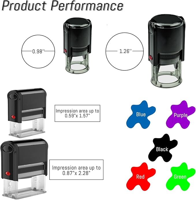 Custom Stamp Self Inking Return Address Stamp, Personalized Stamp with Text Logo | Business Logo Stamp | Address Stamp | Wedding Stamp