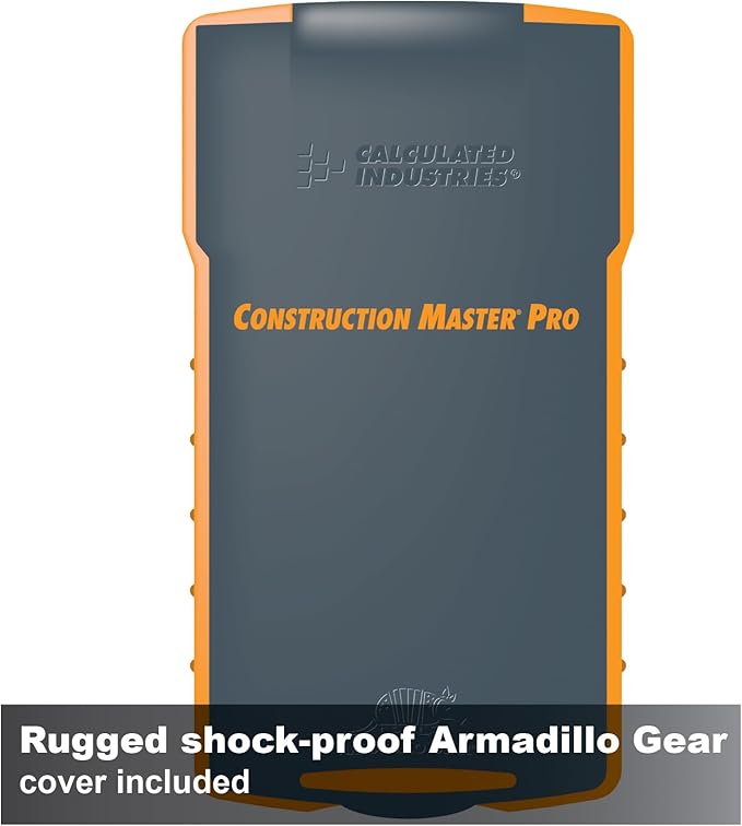 Calculated Industries 4065 Construction Master Pro Advanced Construction Math Feet-inch-Fraction Calculator for Contractors, Estimators, Builders, Framers, Remodelers, Renovators and Carpenters