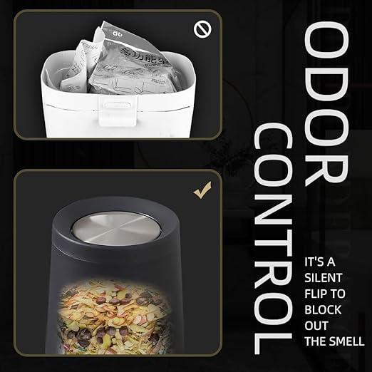 10 L/2.6 Gallon,Matte Black Bathroom Trash Can,Metal Garbage Can with Flipping Lid,for Bathroom, Living Room,Bedroom,Hotel,Office, Laundry Room (Black)