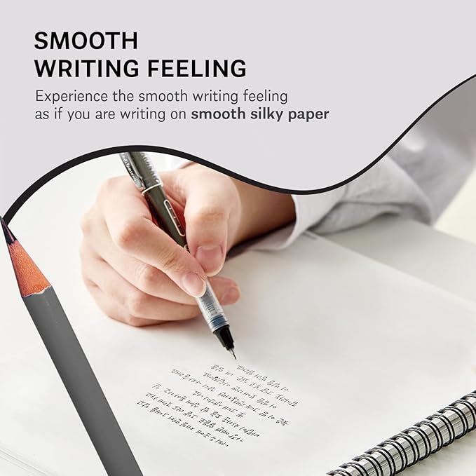 GAK. Stone Paper Notebook | No Lines Spiral Notebook Waterproof Sheet Aesthetic Journal for Note Taking | Notebooks for Work & Aesthetic School Supplies | Medium Size, Black (5.8”x8.3”, 50 sheets)