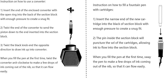 Lanxivi Duke 551 Confucius Fude Nib Fountain Pen Bent Nib Natural Bamboo Medium to Broad Art Handwriting Drawing Calligraphy Pen