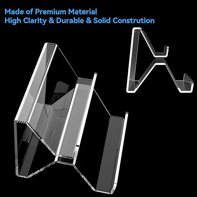 Acrylic Business Card Holder, 2-Tier Business Card Display, Clear Business Cards Stand for Desk & Counter, 1 Pack