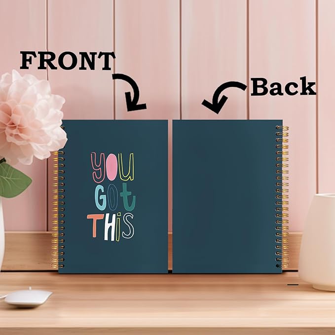 SNNDER Inspirational Quotes Spiral Notebooks, You Got This Journaling Notebook, Inspirational Notebook for Note Taking, Positive Affirmation Gifts for Women Coworker Teammate, 5.5x8.3 Inch