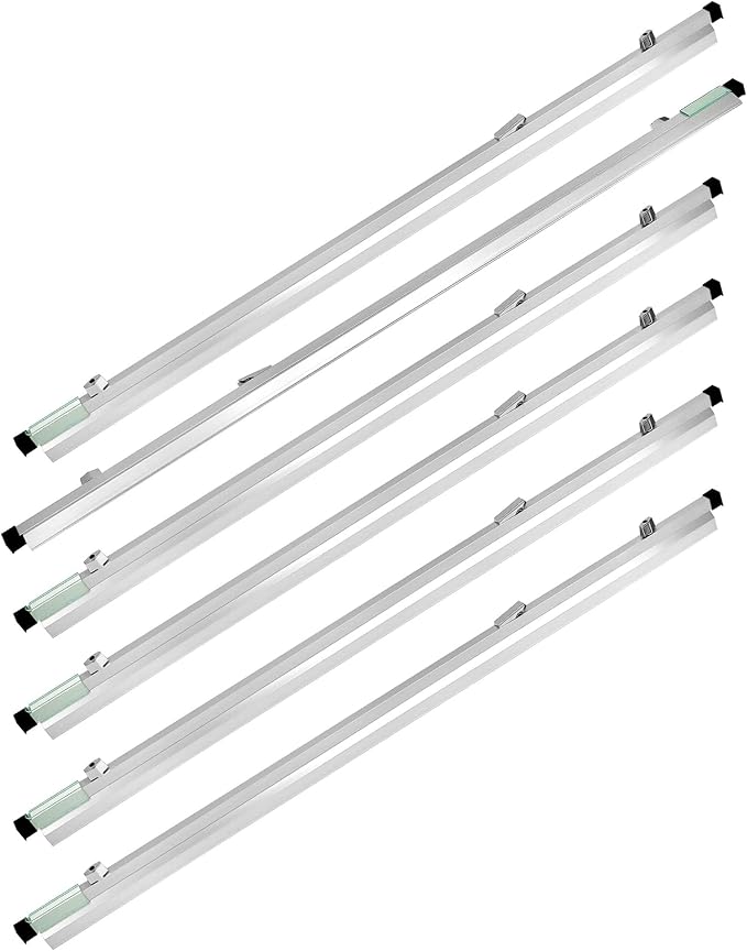 QWORK Blueprint Clamps, 6 Pack 42" Blueprint Binding Strips, Architectural Drawing Storage Tool for Paper, Poster, Map, Plans & Drawings