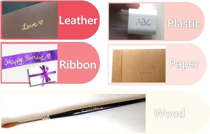 KINGTOOL Hot Foil Embossing Stamping Pen with 6 Rolls Hot Foil Papers, USB Powered (with 4 Nibs) (Black)