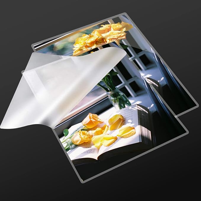 3 Mil Laminating Sheets 200 Packs, Thermal Laminating Pouches Holds 8.5" x 11" Sheets, Clear Laminator Plastic Paper 9 x 11.5 Inches - Rounded Corner Letter Size