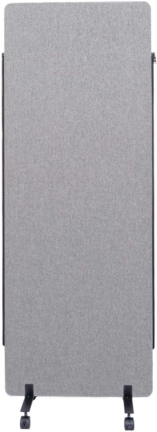 Office Partitions with Wheels, Sound Proof Dividers Privacy Panel Partition Wall, Portable Acoustic Office Walls Dividers, Freestanding Temporary Wall Cubicle Wall for Classroom, School